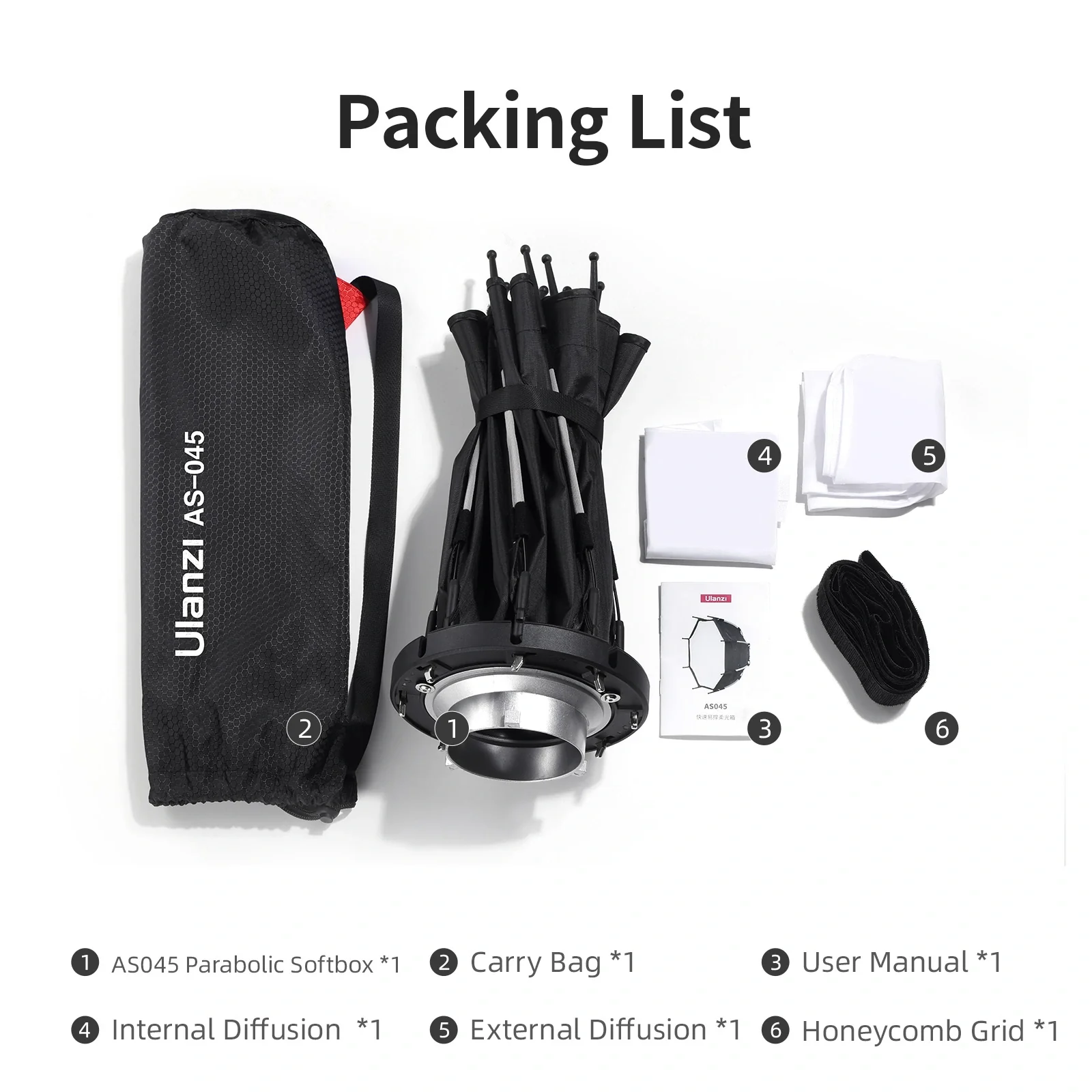 Ulanzi AS-045 Quick Release Octagonal Honeycomb Grid Softbox 3308 - Image 8