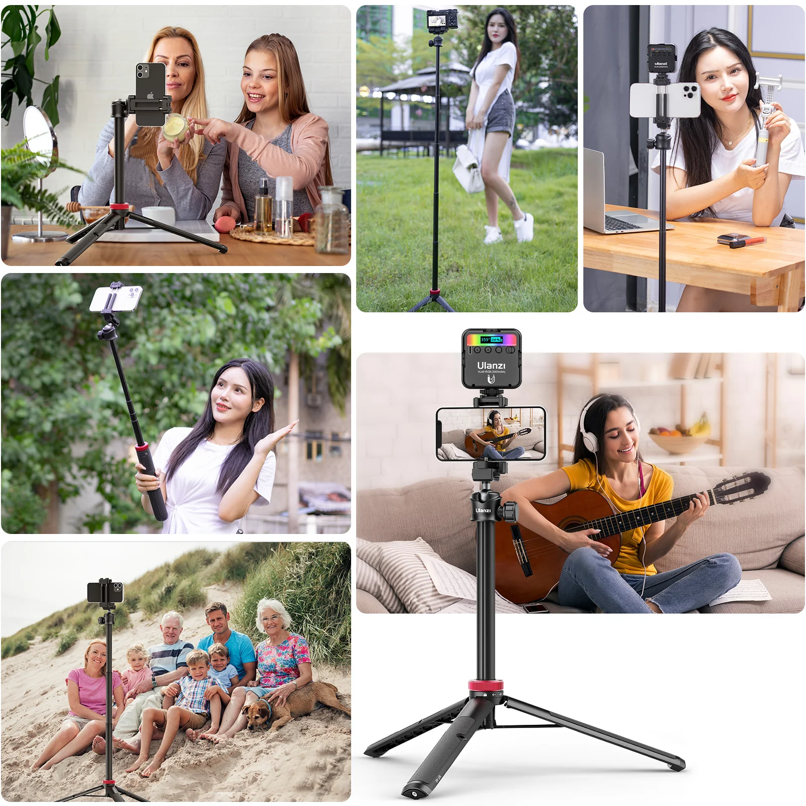 Ulanzi MT-44 Extendable Vlog Tripod (Upgrade) 2502B - Image 9